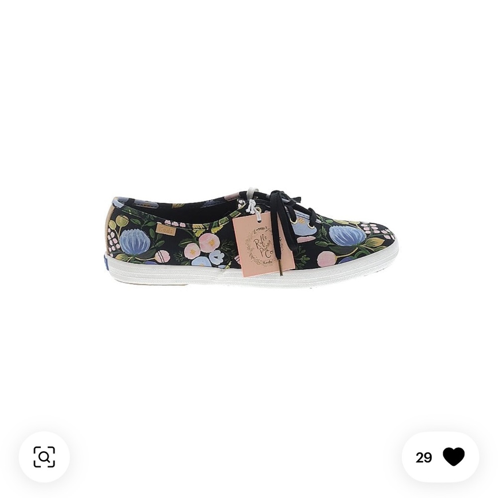 Rifle Paper Co. Black Floral Kids Sneakers